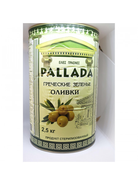 Зеленые оливки PALLADA S.S. MAMMOUTH 70-90  ж/б (0,4 кг) С/К